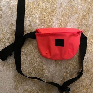 Neon pink Fanny pack with adjustable strap
